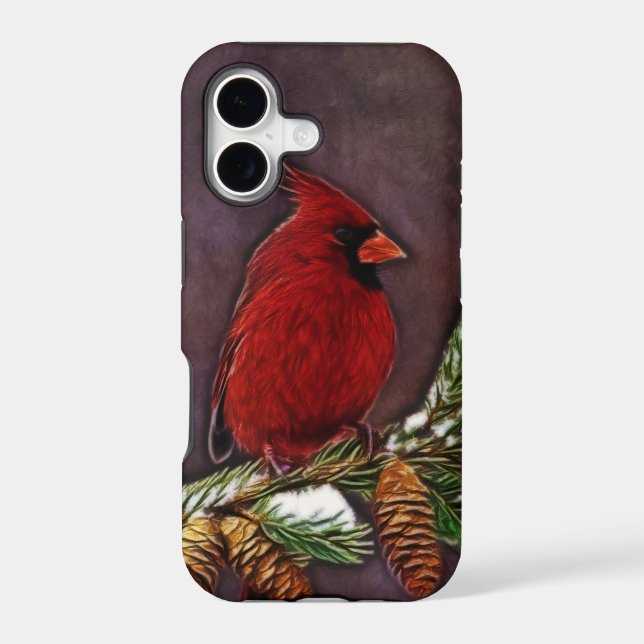 Cardinal and Pinecones (Back)