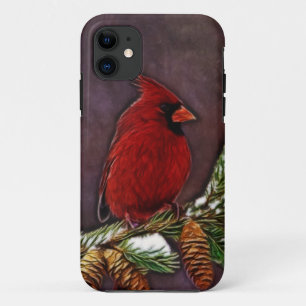 Cardinal and Pinecones iPhone 11 Case