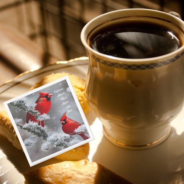 Cardinal Appear Angels Near Remembrance Napkin (Creator Uploaded)