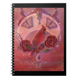Cardinal art by Renee Lavoie Notebook