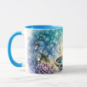 Cardinal at Birdbath Dreamy Garden Mug