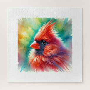 Cardinal Bird 300724AREF129 - Watercolor Jigsaw Puzzle