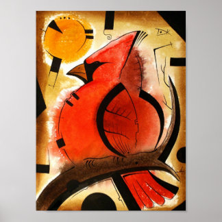 Cardinal Bird dk_2005aug8q Poster