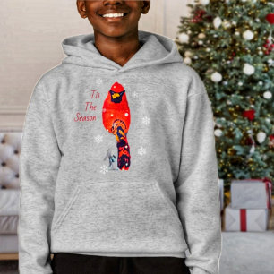 Cardinal Bird In Snowfall