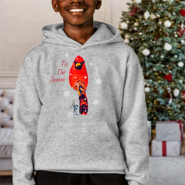 Cardinal Bird In Snowfall ( Choose this Christmas bird design, if you particularly like Cardinal birds!)