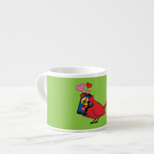 Cardinal Bird Love Mating Calls Espresso Cup