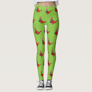 Cardinal Bird Love Mating Calls Leggings