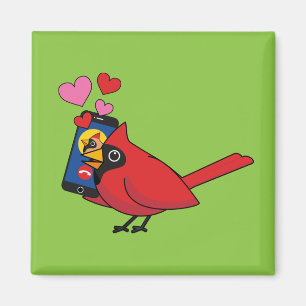 Cardinal Bird Love Mating Calls Magnet