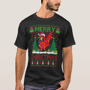 Cardinal Bird   Xmas Tree Ugly Santa Cardinal Chri T-Shirt