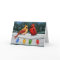 Cardinal Birds and Christmas Lights