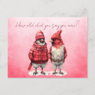 Cardinal Birthday Card How Old Did You Say You Are