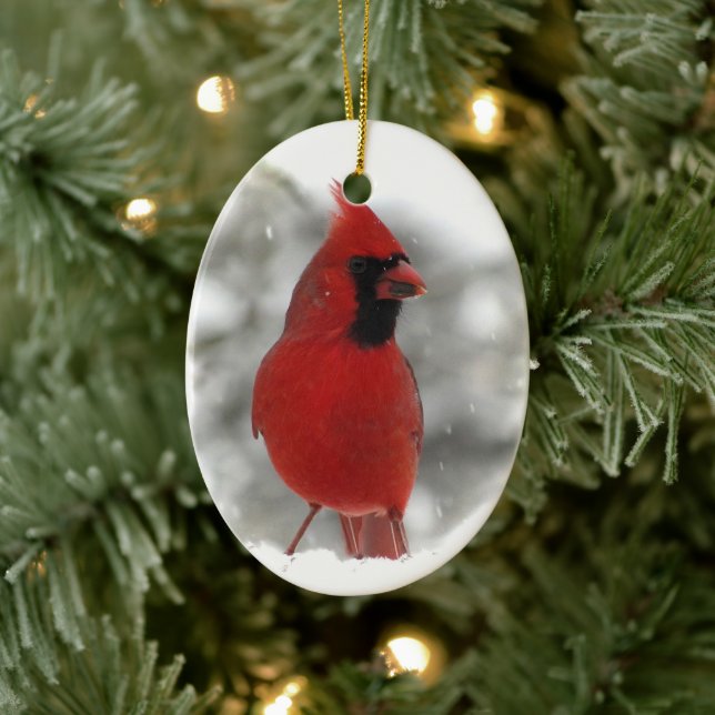 Cardinal Ceramic Tree Decoration (Tree)