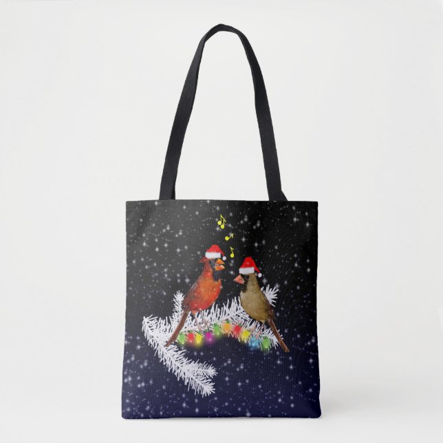 Cardinal Christmas All Over Print Bag (Front)