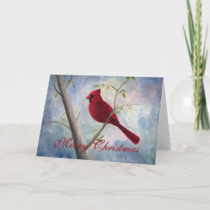 Cardinal Christmas Blank Card