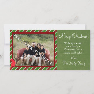 Cardinal Christmas Photo Card