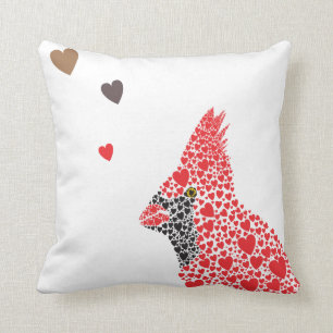 Cardinal Couple Cushion