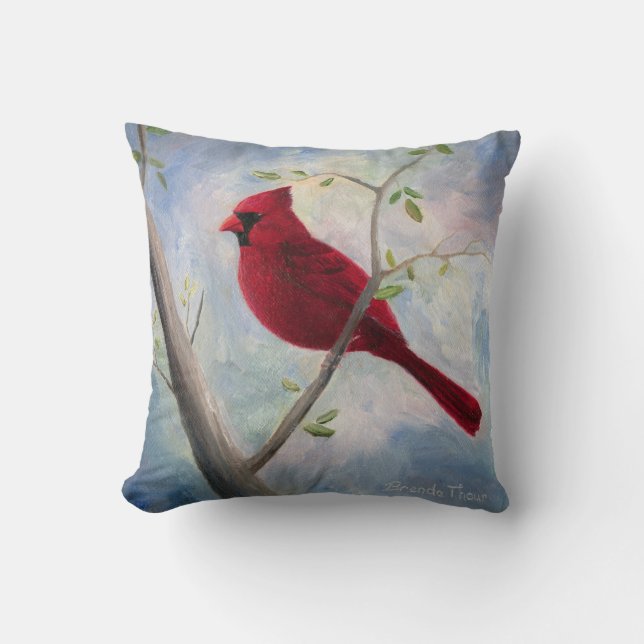 Cardinal Cushion (Front)