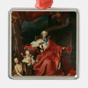 Cardinal de Bouillon  Opening Metal Ornament