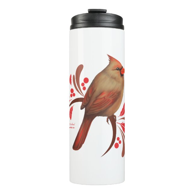 Cardinal-Female Thermal Tumbler (Front)