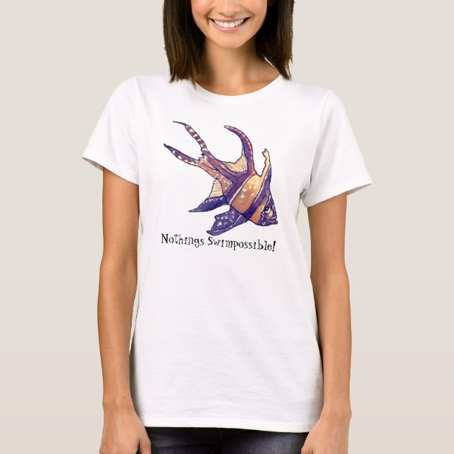 Cardinal Fish- Nothings Swimpossible T-Shirt (Front)