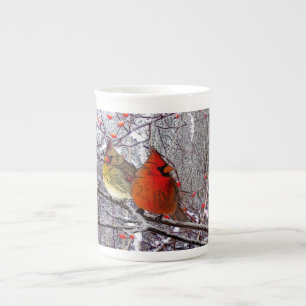 Cardinal Forest Bone China Mug