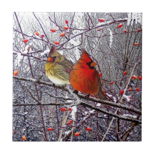 Cardinal Forest Tile (Front)