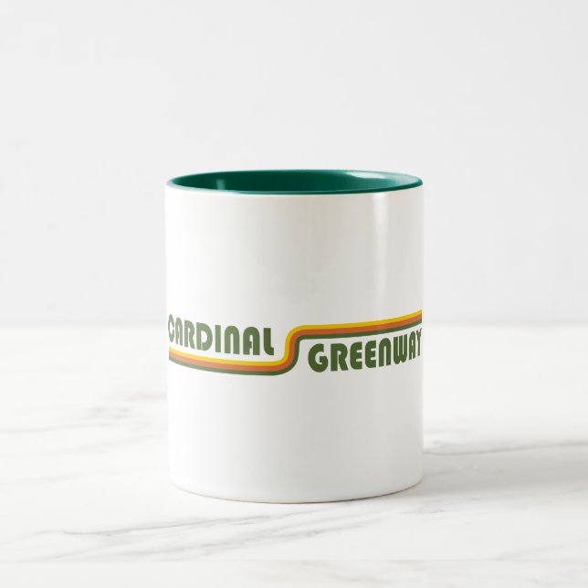 Cardinal Greenway Indiana Two-Tone Coffee Mug (Center)