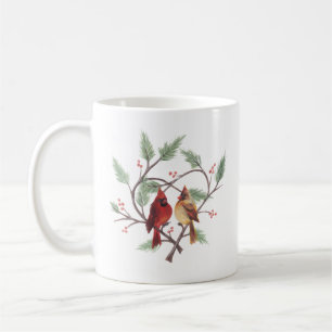 Cardinal Heart Mug