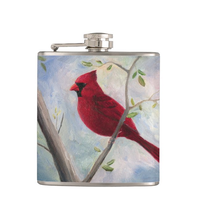 Cardinal Hip Flask (Front)