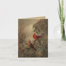 Cardinal Holiday Greeting by Jason Street