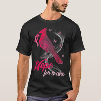 Cardinal Hope For A Cure Breast Cancer Awareness T-Shirt