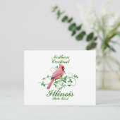 Cardinal Illinois State Bird Postcard (Standing Front)
