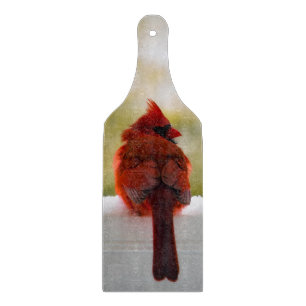 Cardinal In Snow Cutting Board