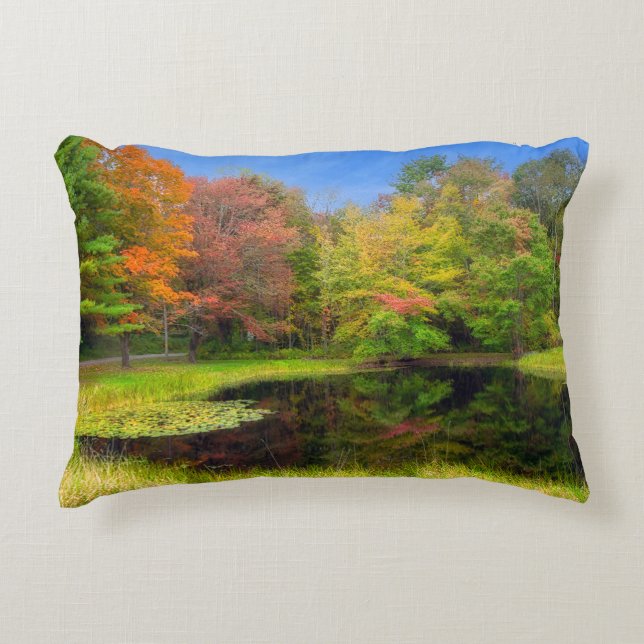 Cardinal in the Dogwood Tree Decorative Cushion (Front)