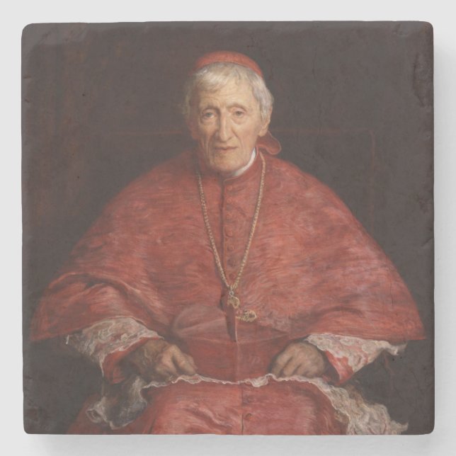 Cardinal John Henry Newman Stone Coaster (Front)