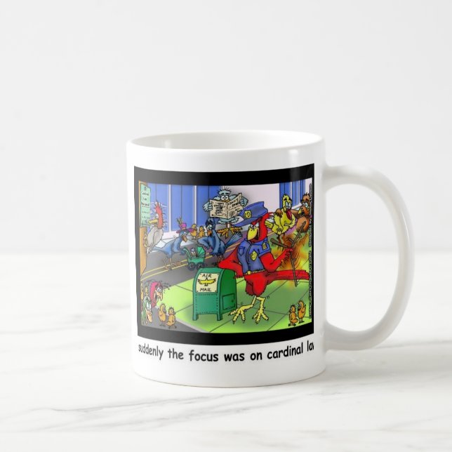 Cardinal Law Funny Law Cartoon Gifts & Collectable Coffee Mug (Right)