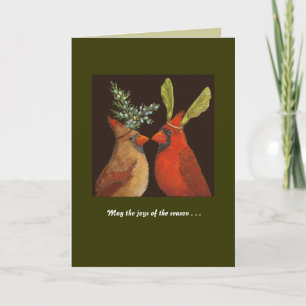 Cardinal Love holiday card