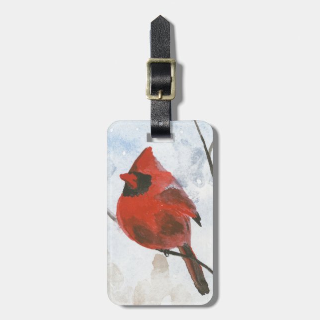 Cardinal Luggage Tag (Front Vertical)