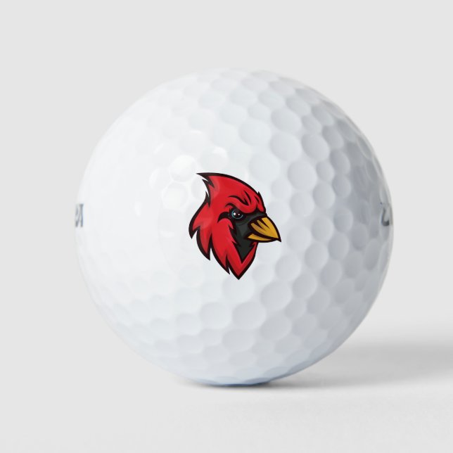 Cardinal Mascot Golf Balls (Front)