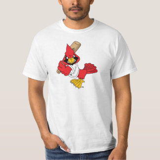 Cardinal Mascot Playing Baseball T-Shirt