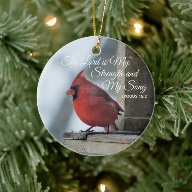 Cardinal Memorial Christmas Ornaments Personalised (Tree)