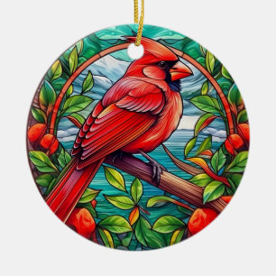 Cardinal Memorial Personalised Christmas Ornament