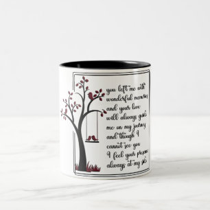 Cardinal Memorial Quote/Sublimation Two-Tone Coffee Mug
