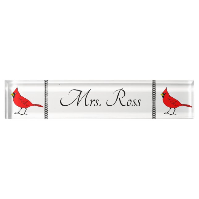 Cardinal Nameplate (Front)
