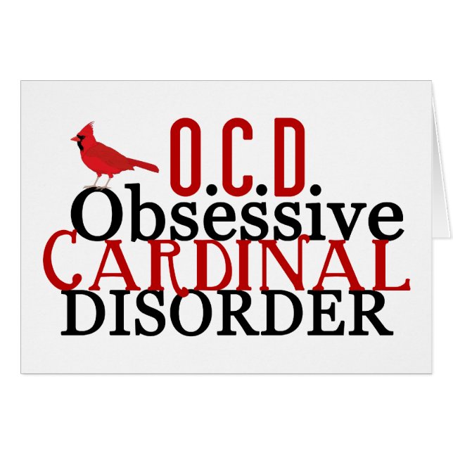 Cardinal Obsessed Funny (Front Horizontal)