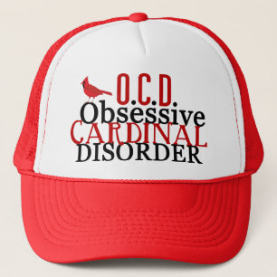 Cardinal Obsessed Funny Trucker Hat