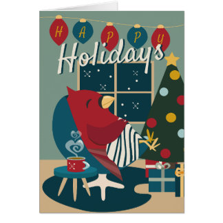 Cardinal of Resistance Happy Holidays bold colours