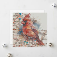 Cardinal on Virginia Road Map