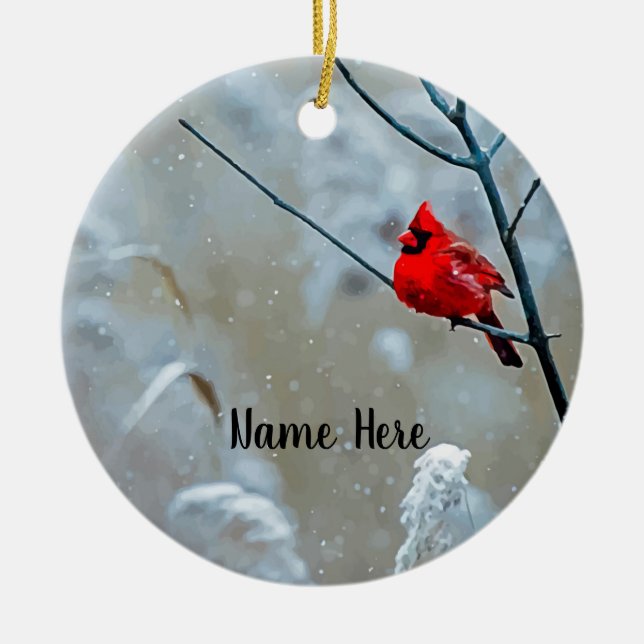 Cardinal Ornament (Front)