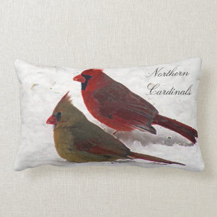 cardinal pair pillow
